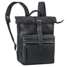 "Melvin" Mochila Rolltop Masculina Grande em Couro legítimo para Laptop 16 -17"
