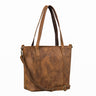 echtleder henkeltasche mittelgroß damen braun