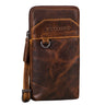"Tyrell" Bolsa de Couro Masculina Peito com Alça e Presilha de Cinto