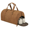 "Ventura" Bolsa de Viagem Masculina Grande em Couro com Compartimento para Sapatos 40L