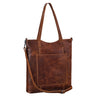 "Trixie" Bolsa Vintage Couro Feminina Grande Tiracolo Shopper