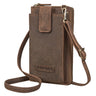 "Nelly" Carteira De Couro Com Bolso Para Telemóvel 3-em-1 Bolsa