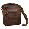 "Kony" Bolsa Vintage Masculina de Couro Crossbody Resistente