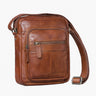 "Joao" Bolsa Tiracolo Vintage Masculina Pequena em Couro para Tablet de 10 Polegadas