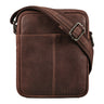 "Jude" Pequena Bolsa Masculina de Couro Vintage Messenger para Ombro