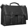 "Detroit" Pasta de Couro Masculina Vintage Bolsa 16 Polegadas