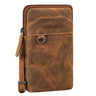 "Tyrell" Bolsa de Couro Masculina Peito com Alça e Presilha de Cinto