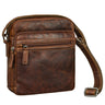 "Kony" Bolsa Vintage Masculina de Couro Crossbody Resistente