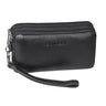 “Kenneth” Bolsa De Pulso Masculina De Couro Com Alça Para Pulso