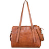 "Michelle" Mala Shopper Mulher Grande em Pele com Dois Porta-Garrafas & Compartimento Portátil 15,6 - 16 Polegadas