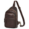 "Montego" 2-em-1 Bolsa Sling Crossover de Couro Verdadeiro para Homens