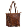 echt leder uni tasche damen braun mittel